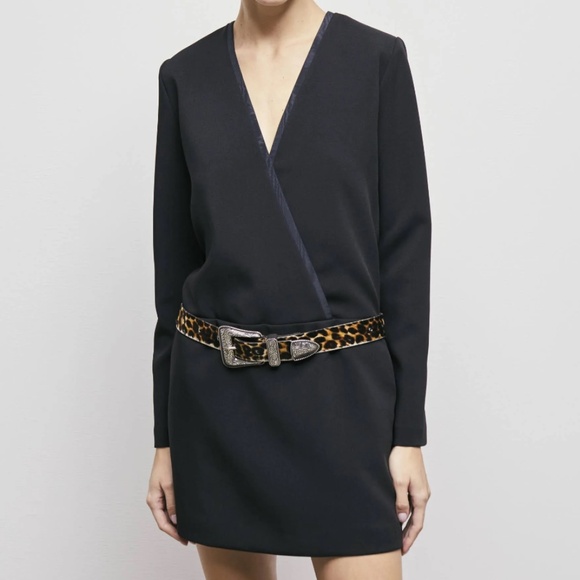The kooples crossover drop waist mini dress - Picture 8 of 10